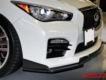 Infiniti Q50 Sport Front Splitter Matte Black For 14-17 Infiniti Q50 Sport Stillen