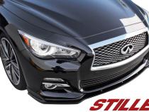 Infiniti Q50 Premium Front Splitter Matte Black For 14-17 Infiniti Q50 Stillen