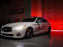 Infiniti Q50 Premium Front Splitter Matte Black For 14-17 Infiniti Q50 Stillen