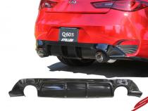 Infiniti Q60 3.0t Rear Diffuser Matte Black For 17-21 Infiniti Q60 3.0t Stillen