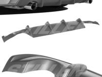 Nissan Altima Rear Diffuser Unpainted For 16-18 Nissan Altima Stillen