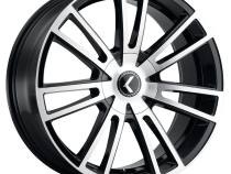Cast Aluminum Wheels Lusso 190 BM 22x9.5 Machined Black 6 on 135 Bolt Pattern 30 Offset Kraze Wheels