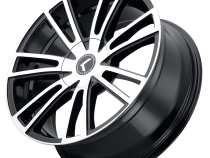 Cast Aluminum Wheels Lusso 190 BM 22x9.5 Machined Black 6 on 135 Bolt Pattern 30 Offset Kraze Wheels