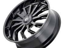 Cast Aluminum Wheels Lusso 190 GB 17x8 Gloss Black 5 on 108 Bolt Pattern 38 Offset Kraze Wheels