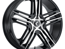 Cast Aluminum Wheels Milano 195 SB 20x8.5 Satin Black 5 on 108 Bolt Pattern 38 Offset Kraze Wheels