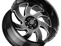 Aluminum Wheels 22x12 M07 GBML Series Milled Gloss Black 5 On 127 Bolt Pattern -44 Offset Off Road Monster