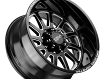 Aluminum Wheels 22x12 M17 GBML Series Milled Gloss Black 5 On 127 Bolt Pattern -44 Offset Off Road Monster