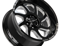 Aluminum Wheels 20x10 M22 GBML Series Milled Gloss Black 5 On 127 Bolt Pattern -19 Offset Off Road Monster