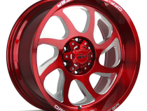 Aluminum Wheels 22x12 M22 R Series Candy Red 5 On 127 Bolt Pattern -44 Offset Off Road Monster