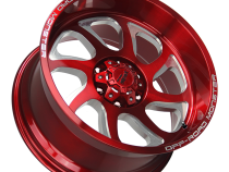 Aluminum Wheels 22x12 M22 R Series Candy Red 5 On 127 Bolt Pattern -44 Offset Off Road Monster
