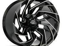 Aluminum Wheels 20x10 M24 GBML Series Milled Gloss Black 5 On 127/5 On 139.7 Bolt Pattern -19 Offset Off Road Monster