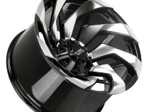 Aluminum Wheels 20x10 M24 GBM Series Machined Gloss Black 5 On 127/5 On 139.7 Bolt Pattern -19 Offset Off Road Monster