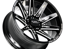 Aluminum Wheels 20x10 M25 GBML Series Milled Gloss Black 5 On 127 Bolt Pattern -19 Offset Off Road Monster