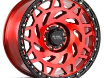 Aluminum Wheels 17x9 M50 RBR Series Candy Red/Black Ring 5 On 127 Bolt Pattern 0 Offset Off Road Monster