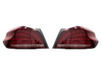 OLM Spec CR Tail Lights Red Lens Black Base 2015-2021 Subaru WRX & STI