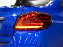 OLM Spec CR Tail Lights Red Lens Black Base 2015-2021 Subaru WRX & STI