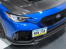 S Style Matte Black Front Lip 22 Subaru WRX OLM Outside Line Motoring