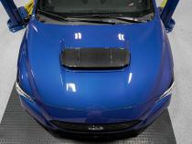 A1 Style Carbon Fiber Hood Scoop Overlay - 22-Present Subaru WRX OLM Outside Line Motoring