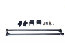 Premium 2.0 Inch Diameter Traction Bars Black Semi Gloss Powder Coat for 05-20 Ford Superduty Long Bed with 4.5 Inch Per Axle No Limit Fabrication