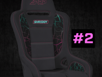 Shreddy Edition Podium Suspension Seat Cracked Black PRP Seats