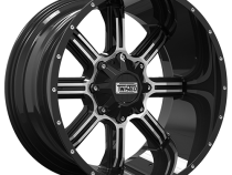 Aluminum Wheels 20x10 Razor T-22 Gloss Black Machined 5 On 114.3/5 On 127 Bolt Pattern -12 Offset Twisted Off-Road