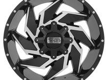 Aluminum Wheels 22x12 Razor T-22 Black Milled 5 On 114.3/5 On 127 Bolt Pattern -44 Offset Twisted Off-Road