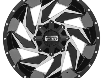 Aluminum Wheels 20x9 Billet T-25 Black MIlled 5 On 114.3/5 On 127 Bolt Pattern -12 Offset Twisted Off-Road