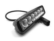 6 Inch LED Light Bar 18W Flood Dt Harness 79900 2,880 Lumens Each Top Gun Customz
