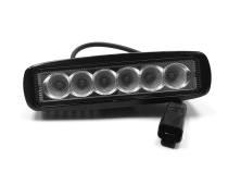 6 Inch LED Light Bar 18W Flood Dt Harness 79900 2,880 Lumens Each Top Gun Customz