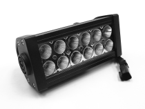 6 Inch LED Light Bar Straight Dbl Row Chrome Series Combo Flood/Beam 36W Dt Harness 79900 3,240 Lumens Top Gun Customz