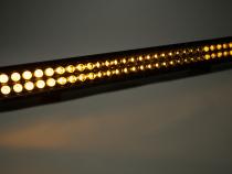 30 Inch LED Light Bar Dbl Row Combo Amber/White Flood/Beam 72W Dt Harness 79900, 79904 10,800 Lumens Top Gun Customz