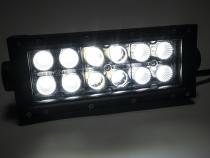 6 Inch LED Light Bar Dbl Row Combo Amber/White Flood/Beam 72W Dt Harness 79900, 79904 2,160 Lumens Top Gun Customz