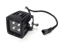 3 X 3 Inch 16W Square LED Light Spot 1,440 Lumens Each Black Series Top Gun Customz