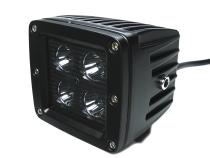 3 Inch Square Cube Cree Spot Beam LED Lights Pair Black Series With Harness 79903 Top Gun Customz