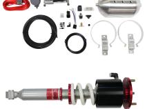StreetPlus Coilovers w/ Front Air Cups Plus Silver Management For 99-05 BMW 3-Series E46 (Incl M3), RWD TruHart