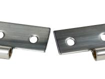 JEEP CJ/YJ/TJ Lower Door Hinge Pair 76-06 CJ Wrangler YJ/TJ Polished Silver Kentrol