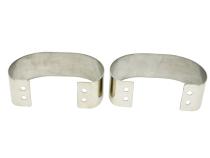 Jeep CJ/YJ Bumperettes Pair 76-95 CJ and Wrangler YJ Polished Silver Kentrol