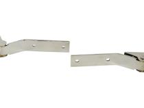Jeep YJ Tailgate Hinge Pair 87-95 Wrangler TJ Polished Silver Kentrol