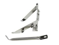 Jeep CJ Battery Tray with support arm 76-86 CJ Polished Silver Kentrol