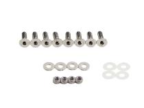 Jeep JK Door Hinge Set 4 Pieces 2 Door 07-18 Wrangler JK Polished Silver Kentrol