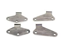 Jeep JK Body Door Hinge Set 4 Pieces 2 Door 07-18 Wrangler JK Polished Silver Kentrol