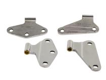 Jeep JK Body Door Hinge Set 4 Pieces 2 Door 07-18 Wrangler JK Polished Silver Kentrol