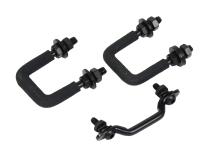 Jeep CJ Windshield Tie Down Kit 55-86 CJ Powdercoat Black Kentrol