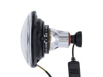 High/Low Beam Black 30W LED 5.75 Inch with HDR Switchback Halo Dapper Lighting