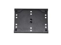 Jeep JK Shackle Mounted License Plate Bracket 07-18 Wrangler JK Textured Black Kentrol