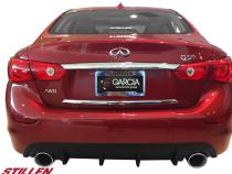 Infiniti Q50 Rear Diffuser Matte Black For 14-17 Infiniti Q50 Stillen